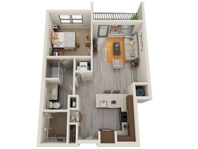 1BR/1BA - A1