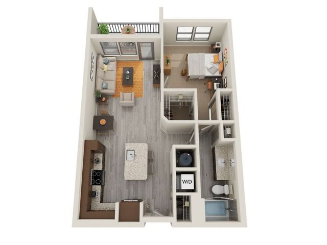 1BR/1BA - A2