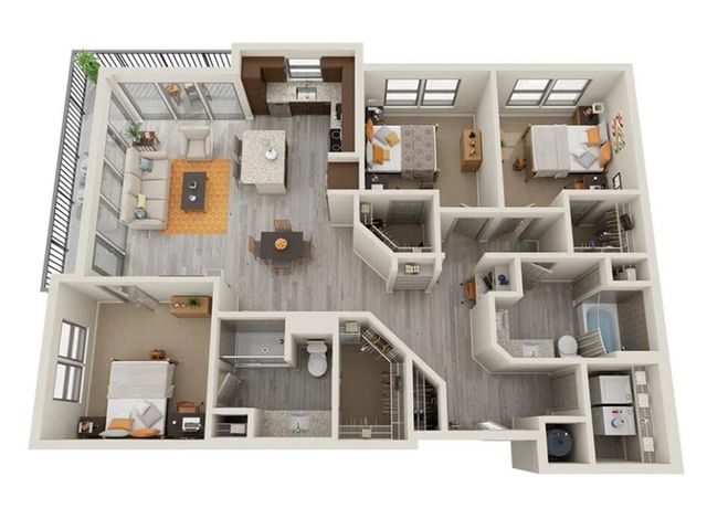 3BR/2BA - C1
