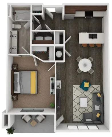 1BD/1BA-A2 786 sq.ft.