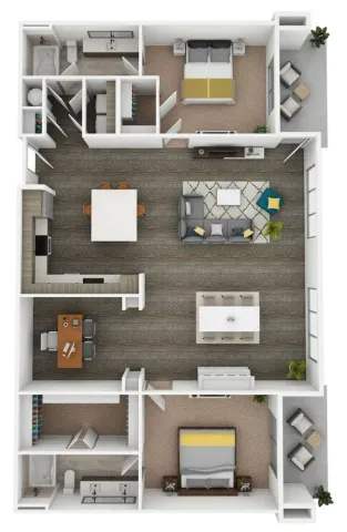 2BD/2.5BA-B5 1575 sq.ft.