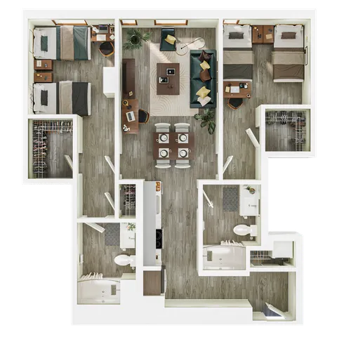2BR/2B - Deluxe - B12