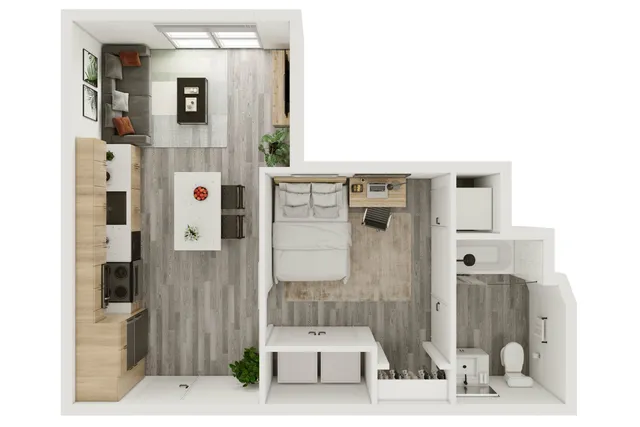 1 Bed 1 Bath