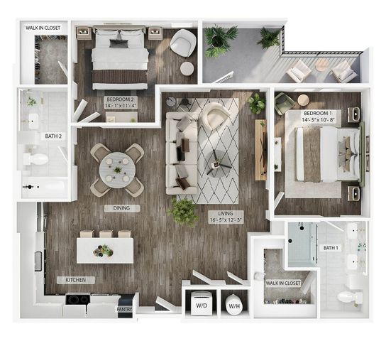 2BR/2BA - B1a