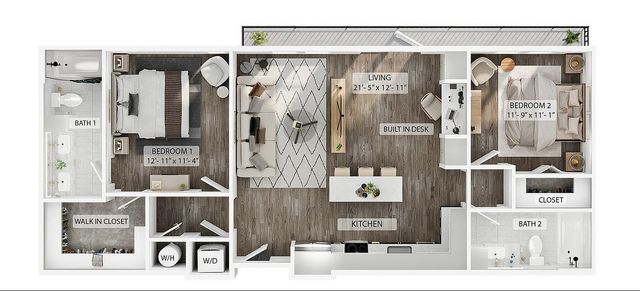 2BR/2BA - B2