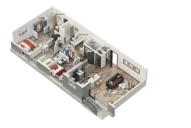 The Three Dual Plus Floorplan