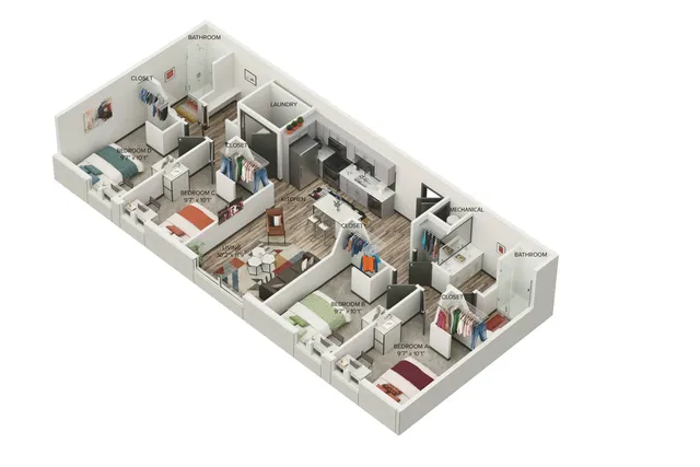 The Four Dual Floorplan