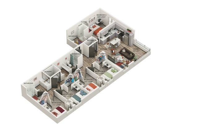 The 5.3 ADA Floorplan