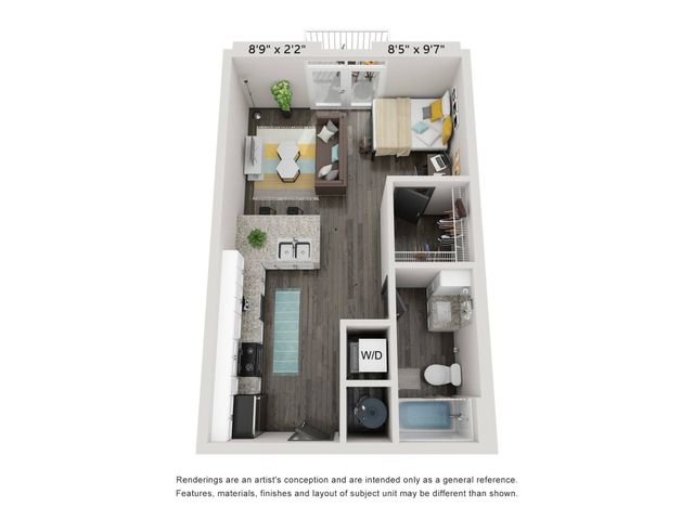 The Studio Plus Floorplan