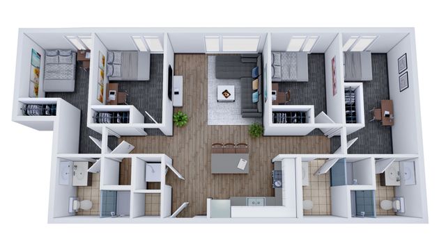 4BR/3BR - A Terrace