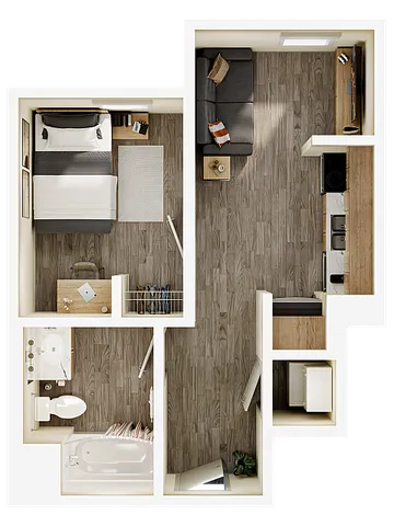 1BR/1BA - A2