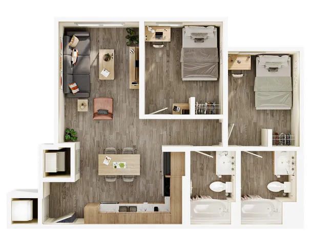2BR/2BA - B2