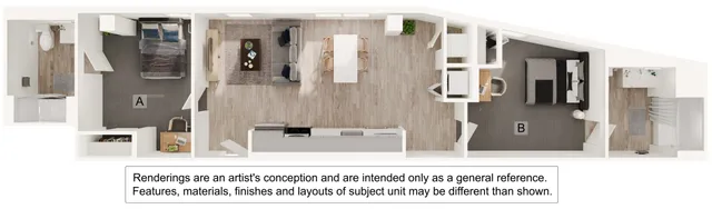 2 Bedroom 2 Bathroom - B8