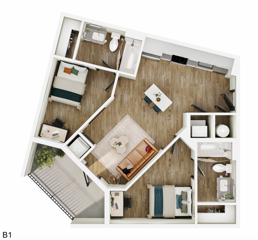2BR/2BA - B1