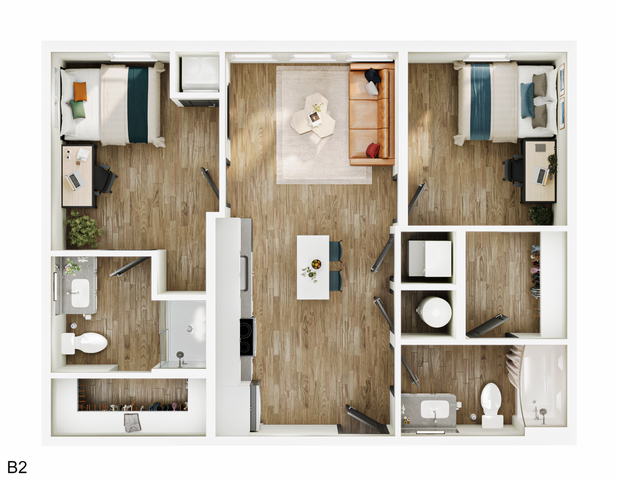 2BR/2BA - B2