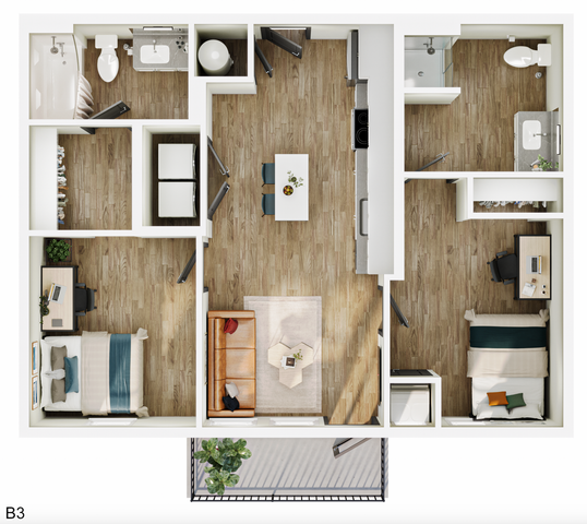 2BR/2BA - B3