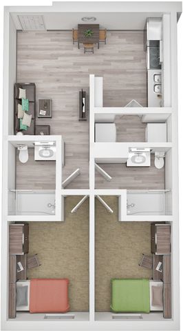 2BR/2BA - Classic - B