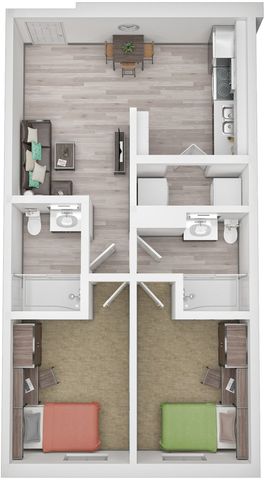 2BR/2BA - Deluxe