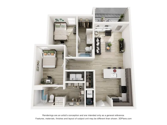 2 Bedroom 2 Bathroom