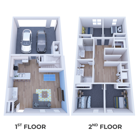 4BR/2BA TOWNHOME
