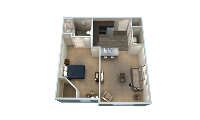 1BR/1BA - A1