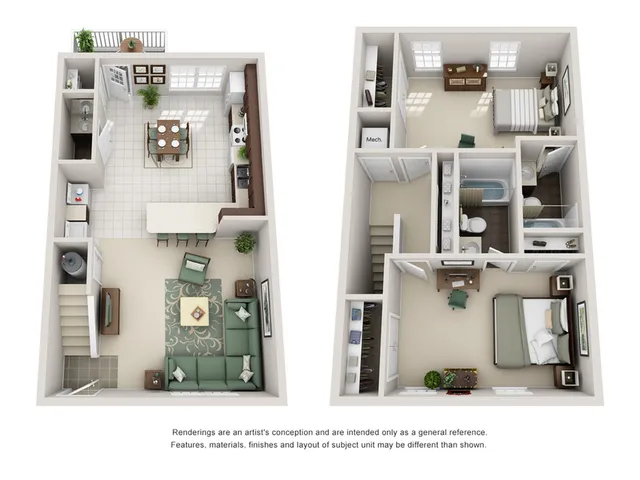 2BR/2.5BA
