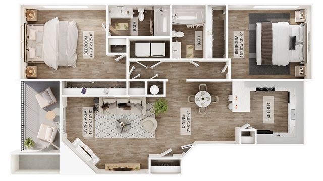 2BR/2BA - C