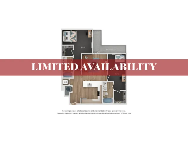 2BR/2BA - B2 Limited Availability