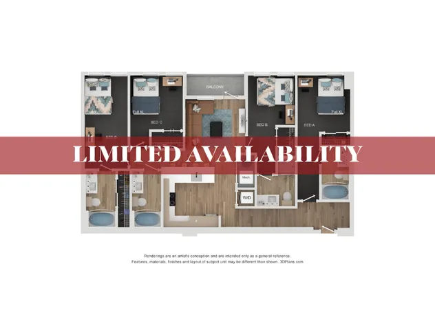 4BR/4BA - D3 Limited Availability