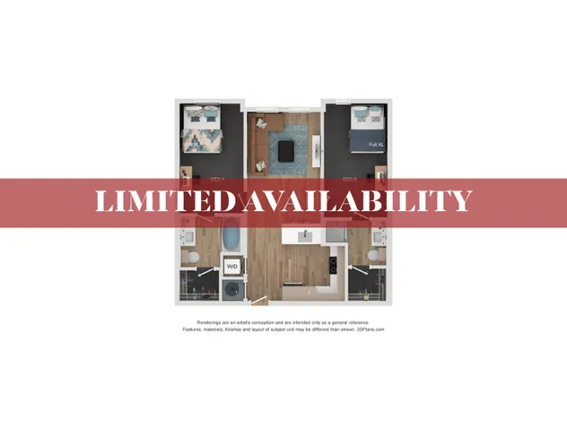 2 Beds 2 Baths - B1.1 Limited Availability