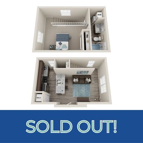 1BR/1BA - Townhouse - SOLD OUT