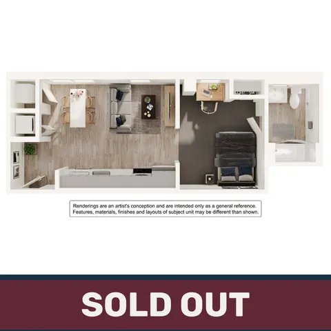 1BR/1BA - Jr - SOLD OUT