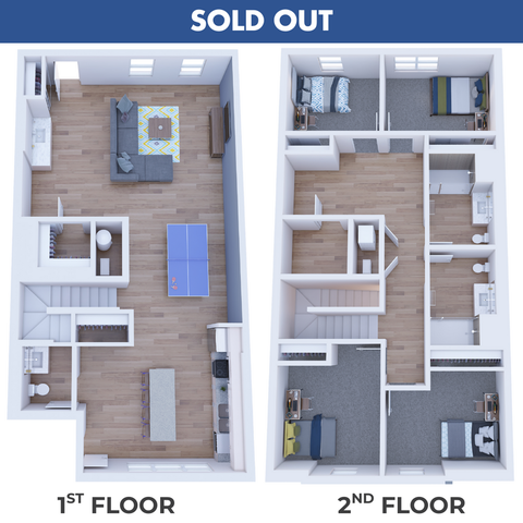 4BR/2.5BA - Townhouse A SOLD OUT