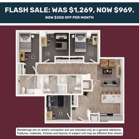 4BR/3BA - D1 on sale for $969
