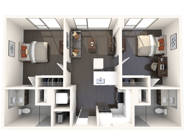 2BR/2BA - B1A