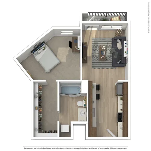 1BR/1BA - A2