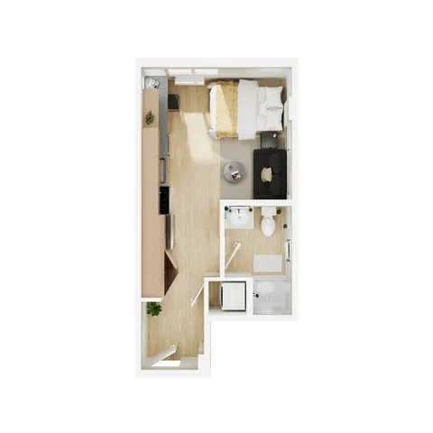 Chapter at Eugene - Studio Floorplan