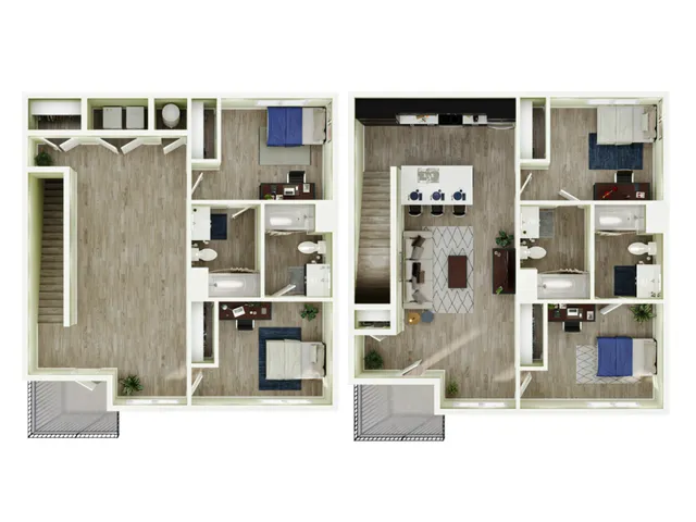 7th Street Station - Two-Story Floorplan
