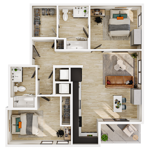 B4 - 2 Bed / 2 Bath