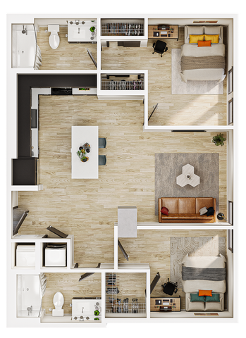B5 - 2 Bed / 2 Bath