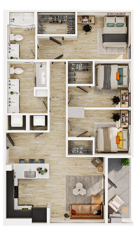C2 - 3 Bed / 2 Bath