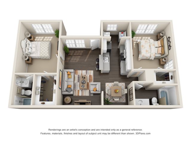 Floor Plan Image | Oakbrook Apartments
