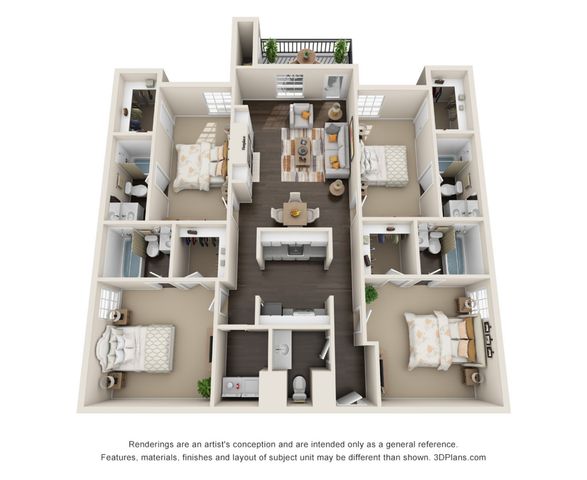 Floor Plan Image | Oakbrook Apartments