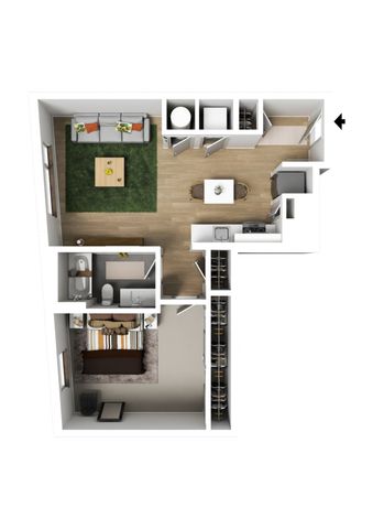1 Bedroom Type D