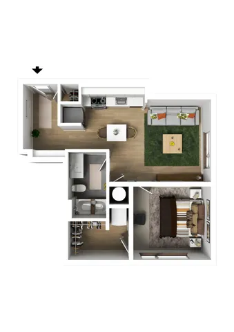 1 Bedroom Type F