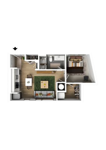 1 Bedroom Type J