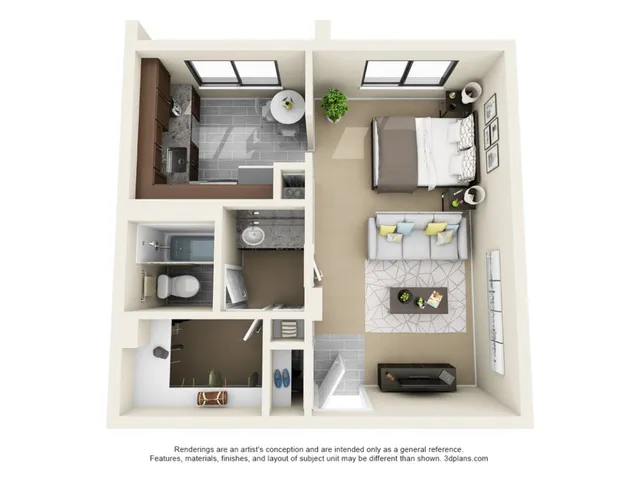 Tower Studio Floor Plan