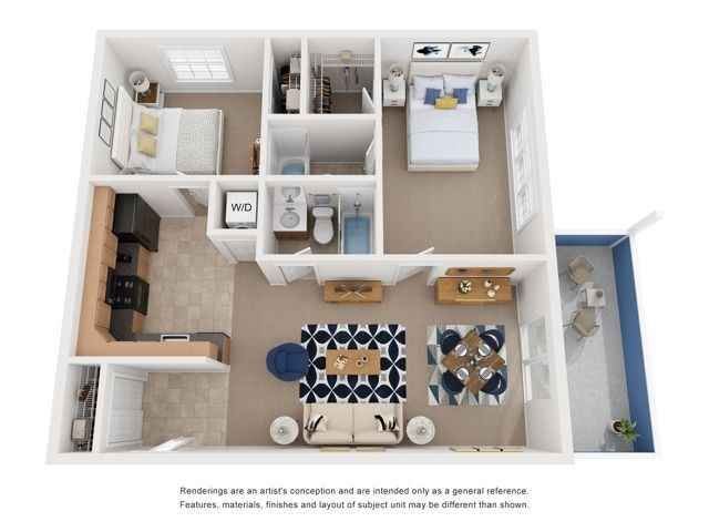 two bedroom apple