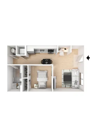 Jr. 1 Bedroom-B1A
