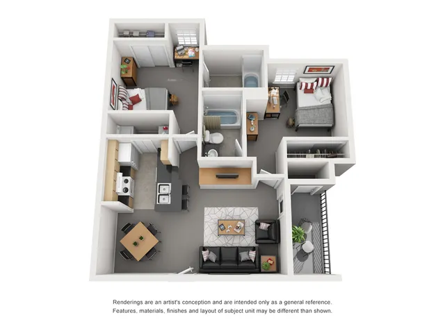 2 Bed 2 Bath